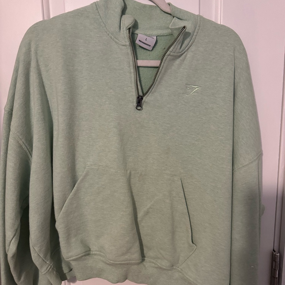 Men's Green Half-Zip Sweater